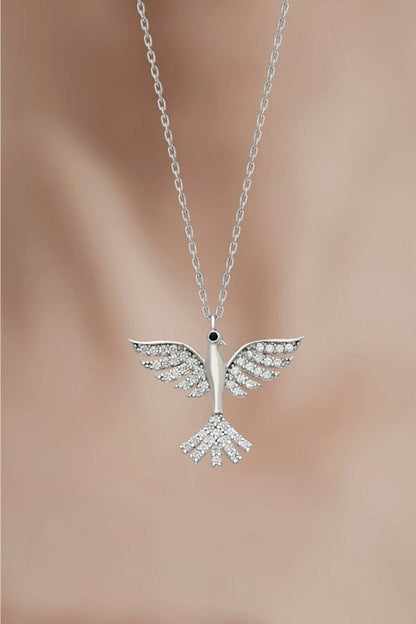 925 Sterling Silver Chain Phoenix Necklace