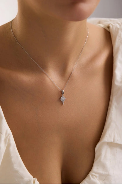 925 Sterling Silver Chain Northstar Necklace