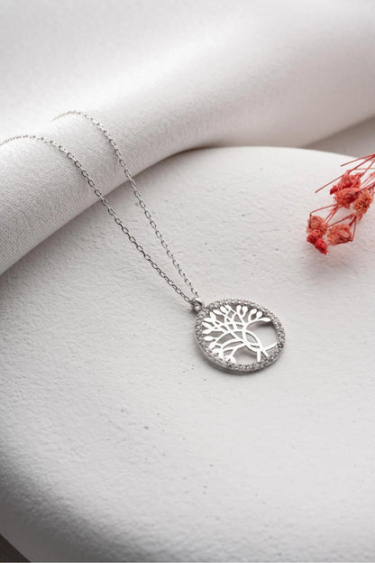 925 Sterling Silver Life Tree Necklace