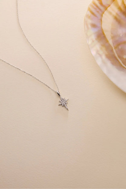 925 Sterling Silver Chain Northstar Necklace