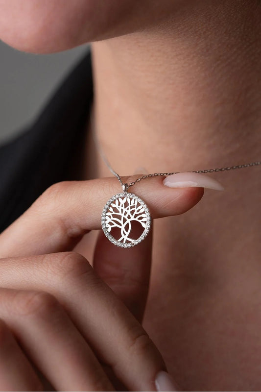 925 Sterling Silver Life Tree Necklace