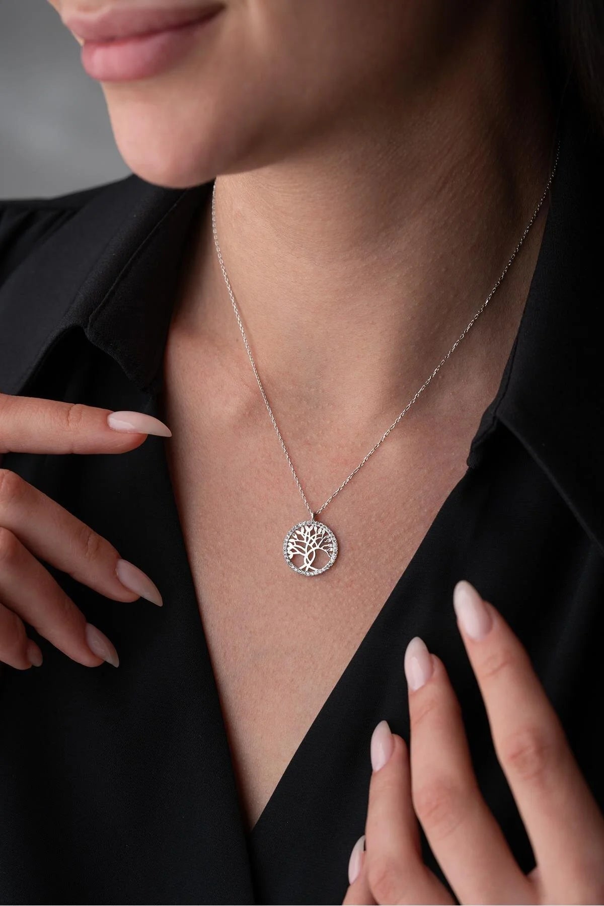925 Sterling Silver Life Tree Necklace