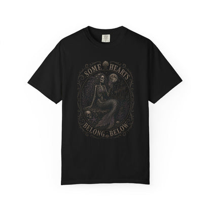 Skeleton Siren Shirt ,Skeleton Mermaid Shirt ,Emo Shirt ,Ocean Grunge Clothes ,Gothic Mermaid Coastal Gothic Summerween Shirt ,Gothic Clothes