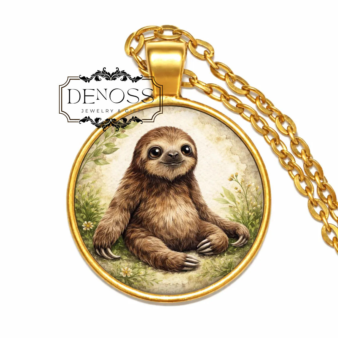 Sloth Pendant Necklace