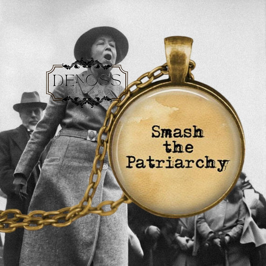 Smash the Patriarchy Pendant Necklace,Feminist Jewelry Gift