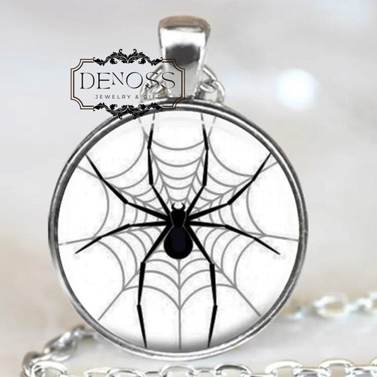 Spider Pendant Halloween Necklace