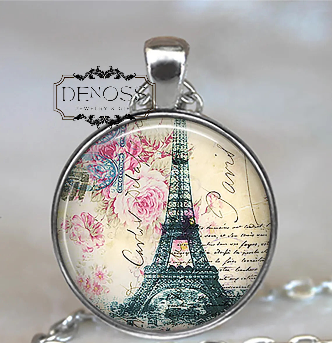 Springtime in Paris Paris necklace,travel gift,romantic jewelry,Eiffel Tower necklace