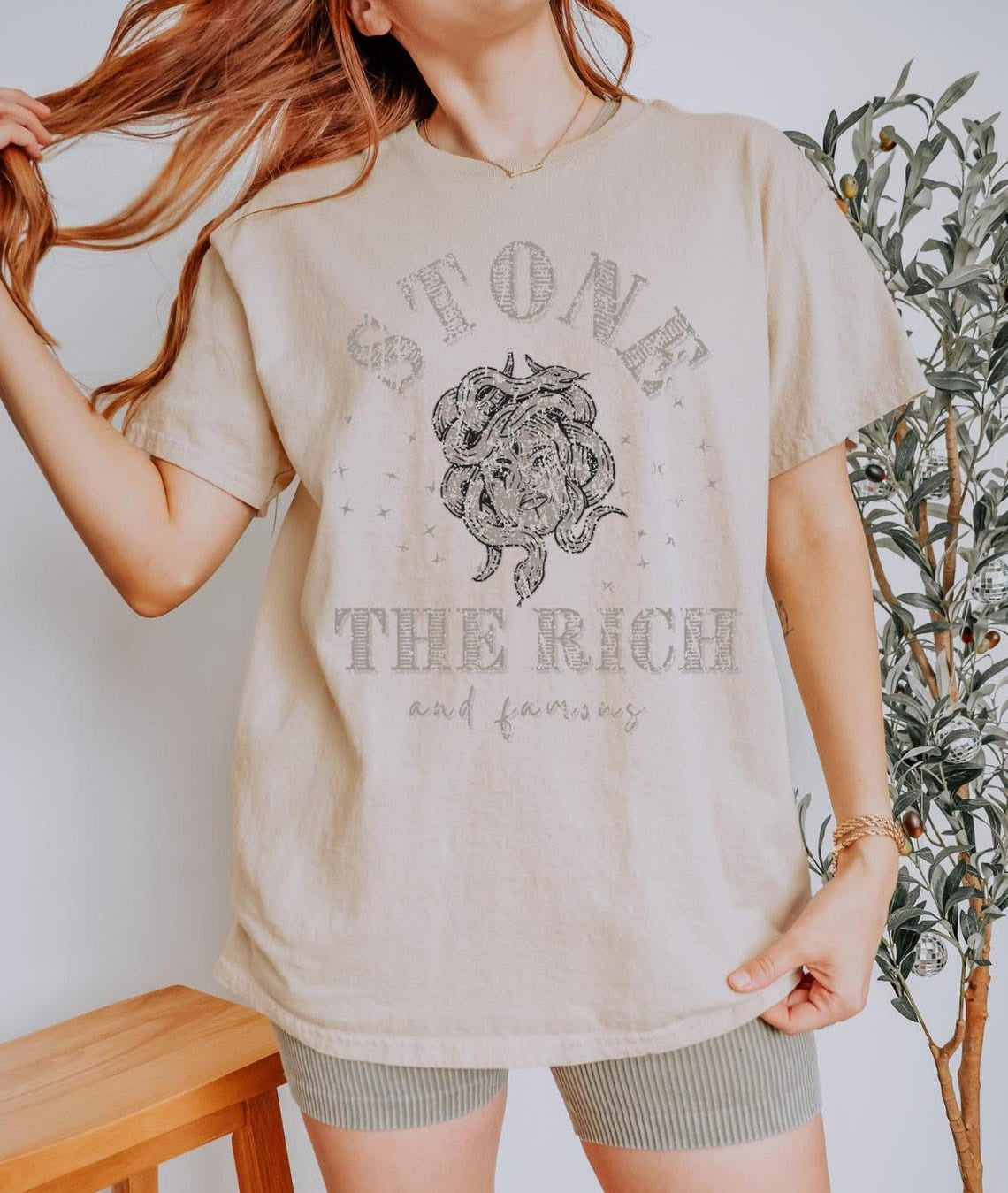 Stone The Rich Medusa Shirt ,y2k Clothing Grunge Feminine Energy Snake Shirt ,Mythology Shirt ,Feminist Shirt ,Medusa Snake Shirt ,Feminine Rage