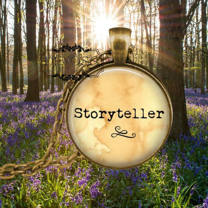 Storyteller Necklace,Literary Jewelry,Gift for Writers