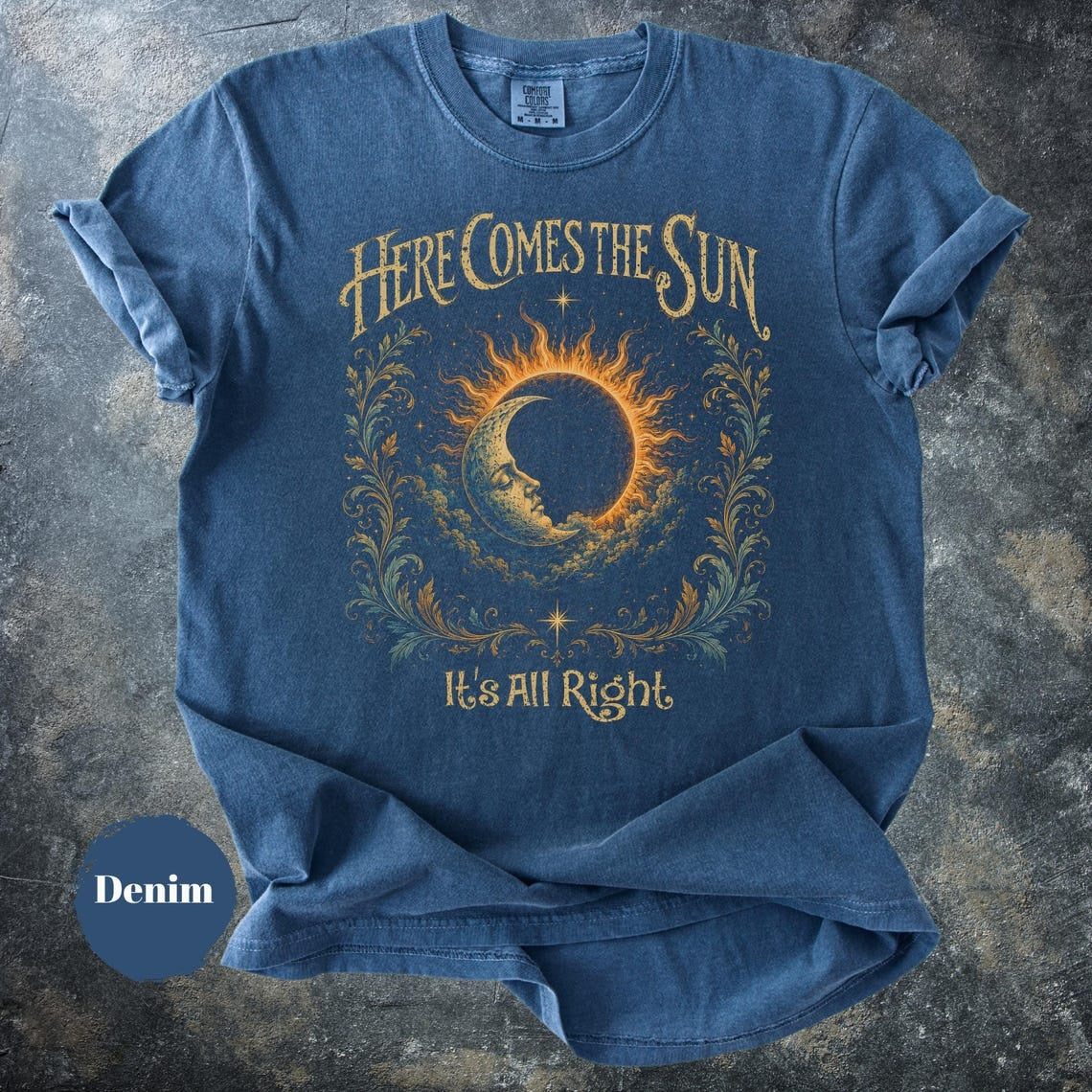 Sun Moon Shirt, Celestial Graphic Tee, Cosmic Eclipse T-Shirt, Mystical Sky Shirt, Boho Astrology Gift