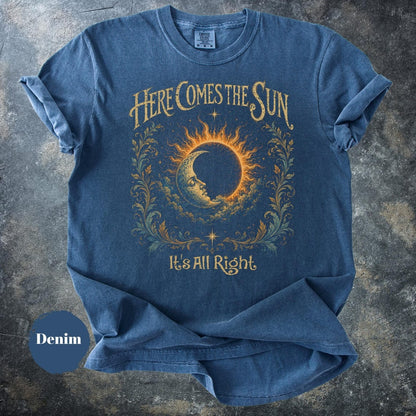 Sun Moon Shirt, Celestial Graphic Tee, Cosmic Eclipse T-Shirt, Mystical Sky Shirt, Boho Astrology Gift