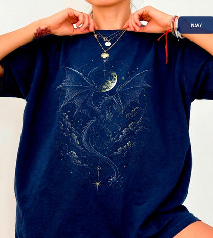 Tairn t-shirt, Black Morningstar Graphic Tee, Fourth Wing Inspired Shirt, Violet Sorrengail Gift