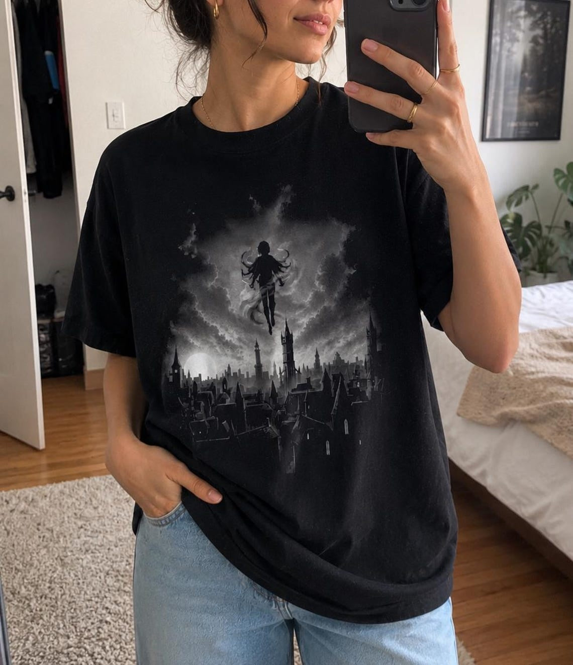 The Ascension Shirt, City Skyline Tee, Epic Fantasy Graphic, Reader Gift,Vin, Luthadel