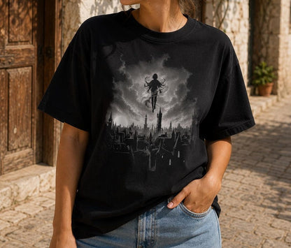 The Ascension Shirt, City Skyline Tee, Epic Fantasy Graphic, Reader Gift,Vin, Luthadel