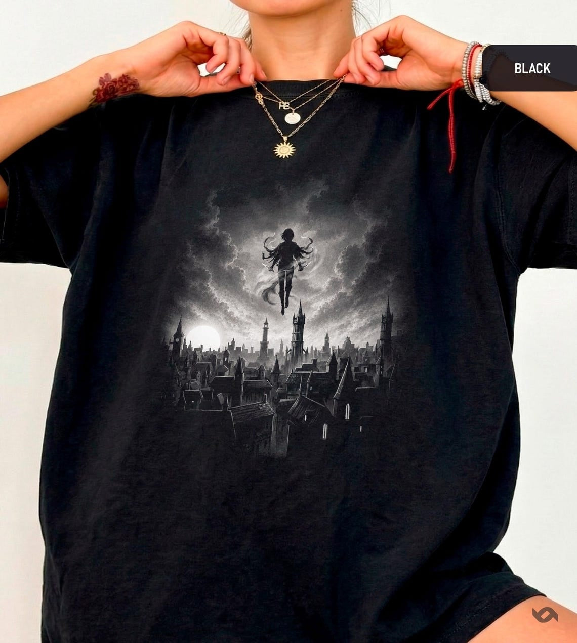 The Ascension Shirt, City Skyline Tee, Epic Fantasy Graphic, Reader Gift,Vin, Luthadel