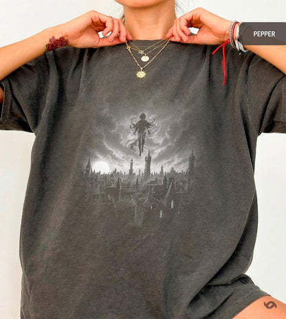 The Ascension Shirt, City Skyline Tee, Epic Fantasy Graphic, Reader Gift,Vin, Luthadel