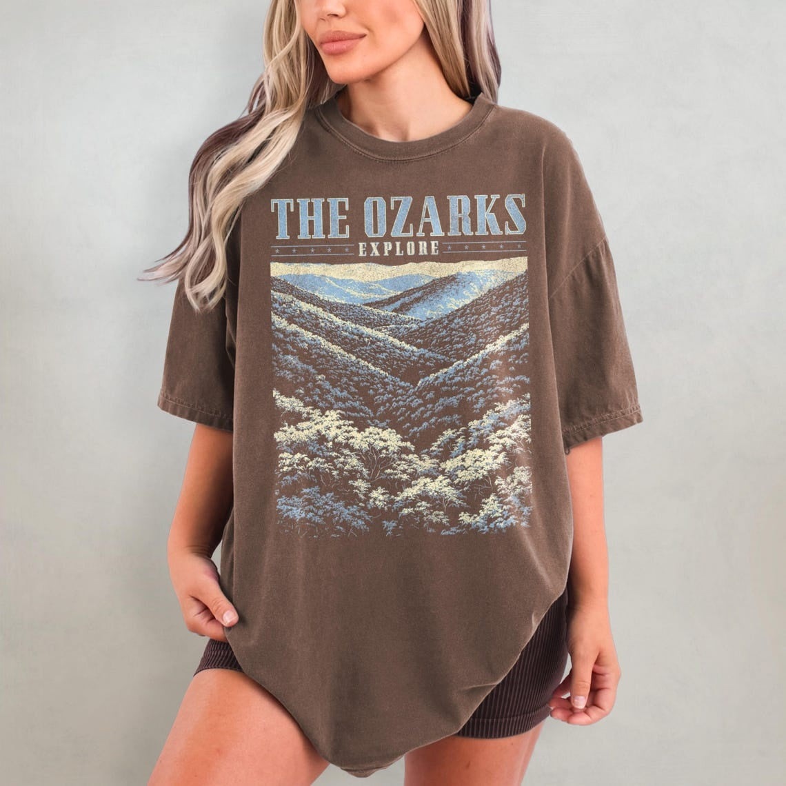 The Ozarks Shirt, Mountain Comfort Colors T-Shirt, Arkansas Tshirt, National Park Shirt, Missouri T Shirt, Midwest Shirt, Nature Graphic Tee