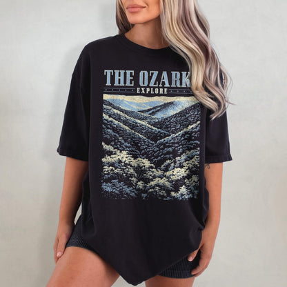 The Ozarks Shirt, Mountain Comfort Colors T-Shirt, Arkansas Tshirt, National Park Shirt, Missouri T Shirt, Midwest Shirt, Nature Graphic Tee