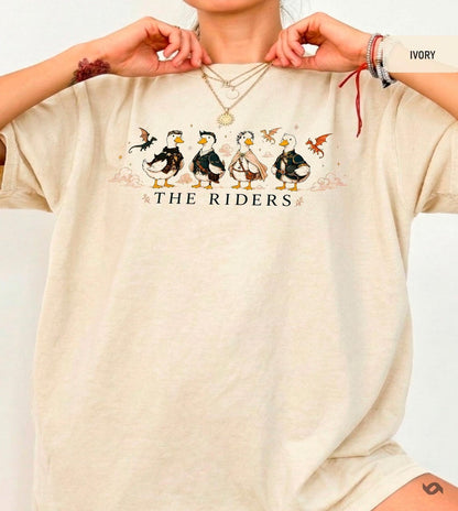 The Riders Shirt, Fantasy Dragon Rider Tee, Bookish Romantasy Reader Apparel