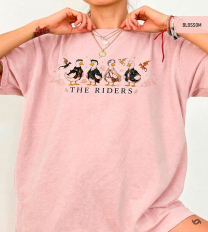 The Riders Shirt, Fantasy Dragon Rider Tee, Bookish Romantasy Reader Apparel