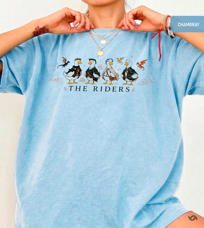 The Riders Shirt, Fantasy Dragon Rider Tee, Bookish Romantasy Reader Apparel