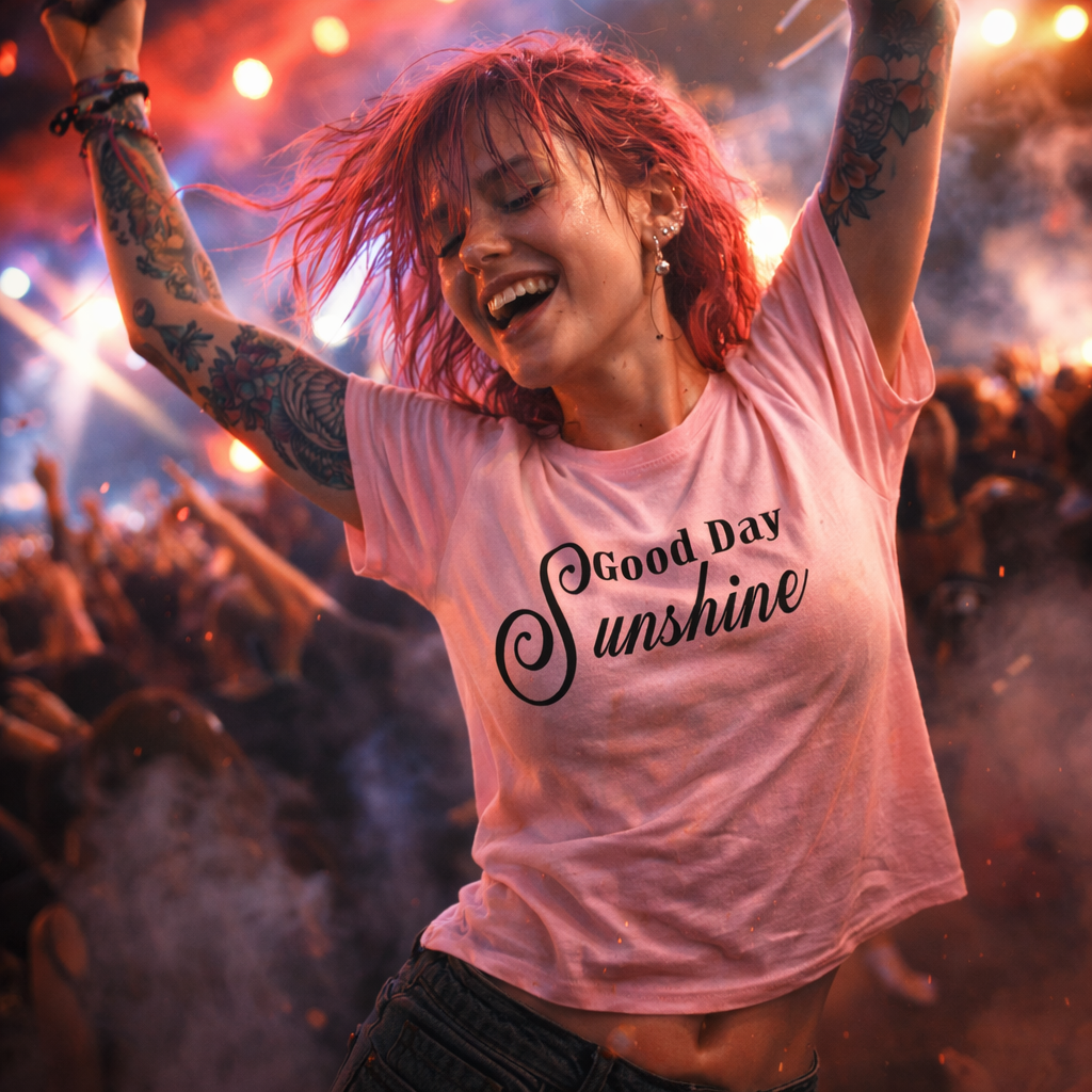 The Good Day Sunshine Boutique Style ,Song, Lyrics Tee