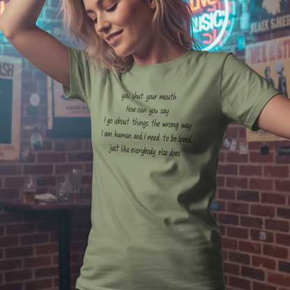 The Smiths Tshirt,How Soon is Now,Lyric T Shirt