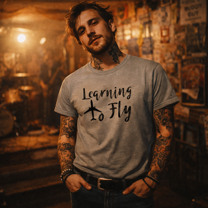 Tom Petty and  the Heartbreakers,Leaning to Fly lyric tee 