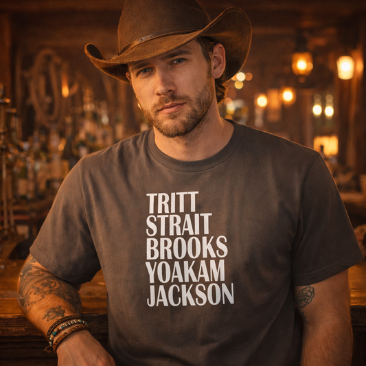 Tritt,Strait,Brooks,Yoakam,Jackson,Country Music Tshirt