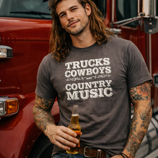Trucks Cowboys And Country Music T-Shirt ,Country Southern Girl 