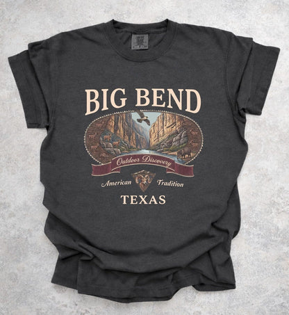 Vintage Big Bend Texas National Park Graphic Tee Shirt