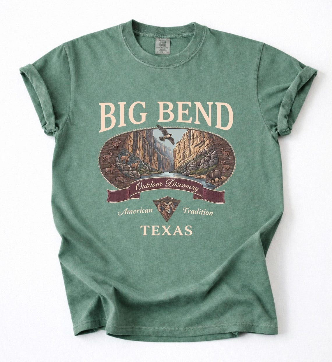 Vintage Big Bend Texas National Park Graphic Tee Shirt