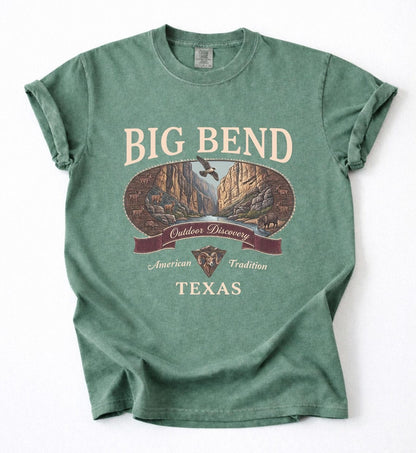 Vintage Big Bend Texas National Park Graphic Tee Shirt
