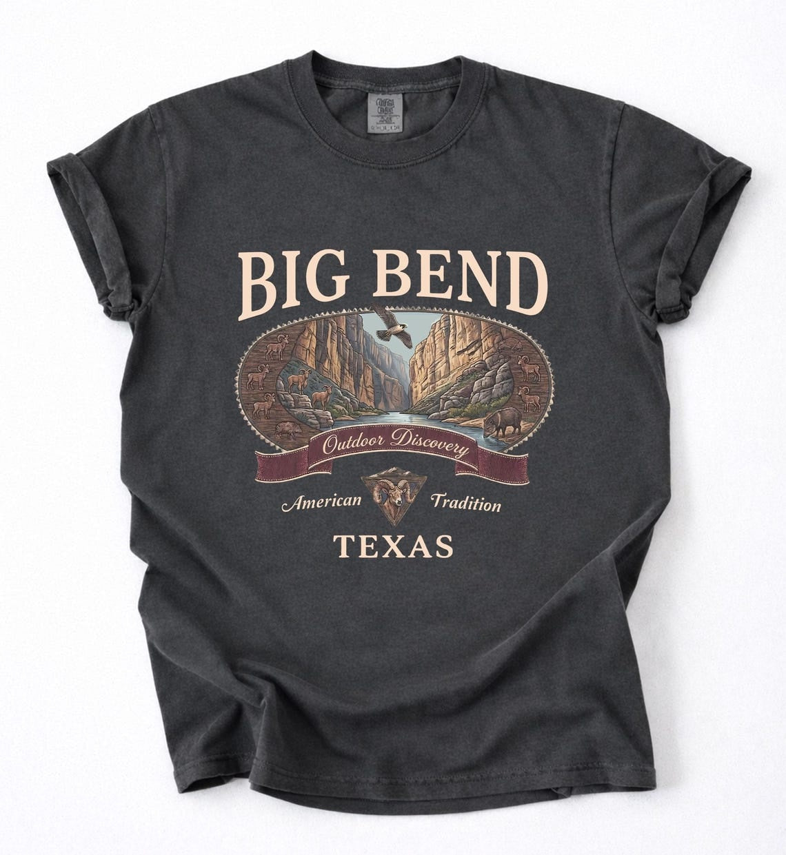 Vintage Big Bend Texas National Park Graphic Tee Shirt