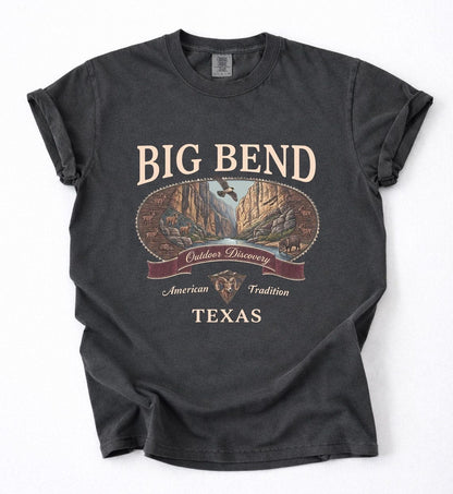 Vintage Big Bend Texas National Park Graphic Tee Shirt