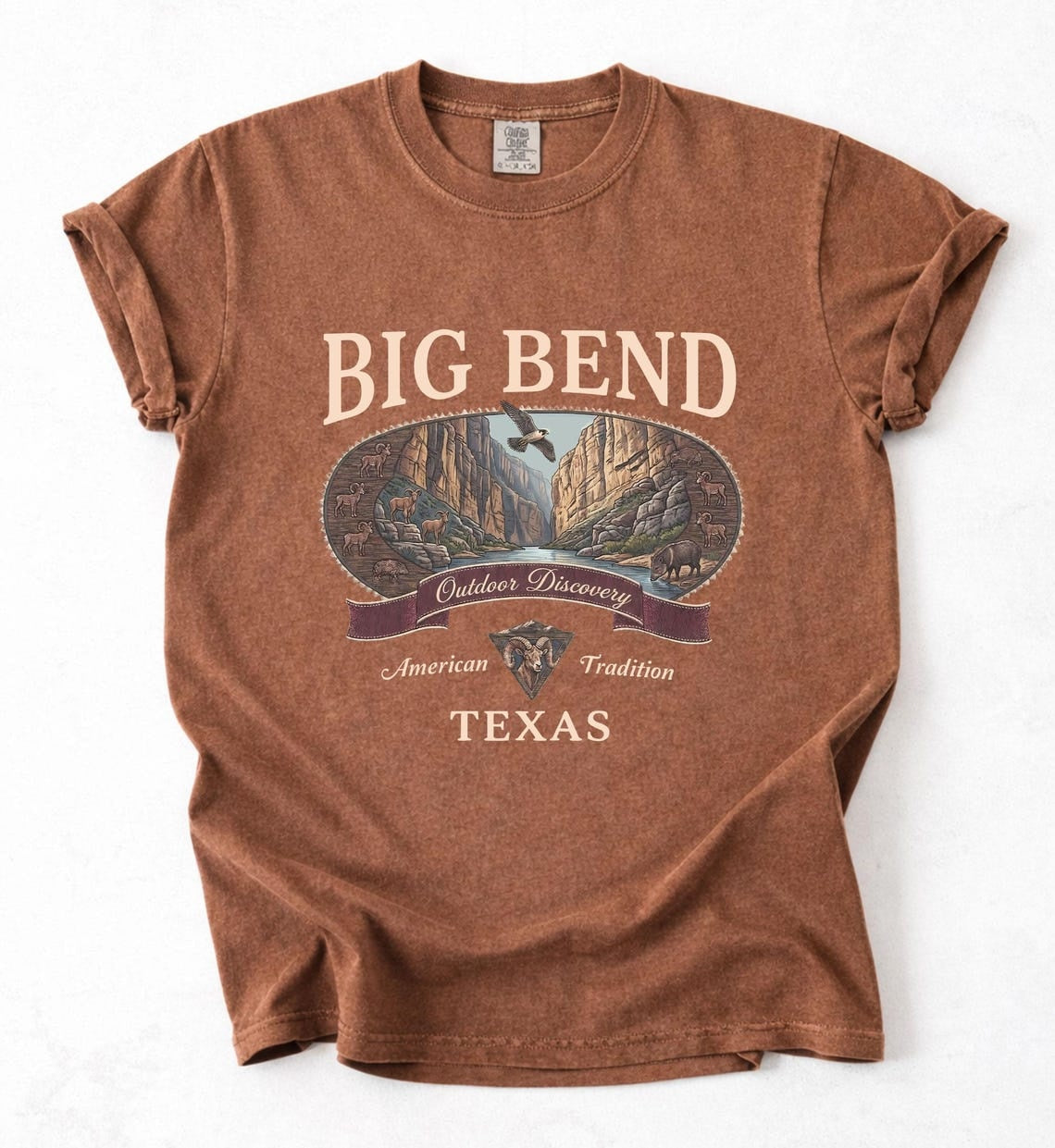 Vintage Big Bend Texas National Park Graphic Tee Shirt