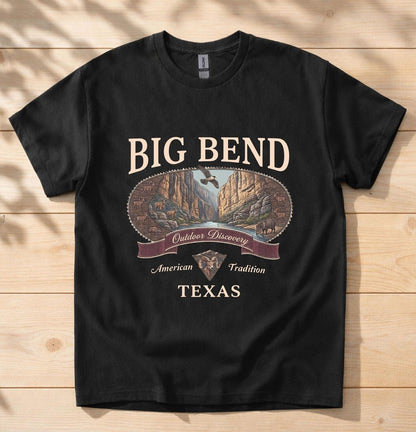 Vintage Big Bend Texas National Park Graphic Tee Shirt