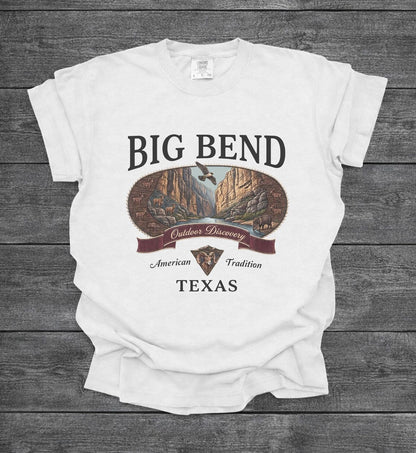 Vintage Big Bend Texas National Park Graphic Tee Shirt