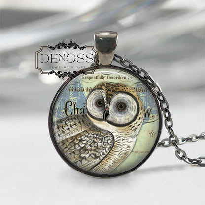 Vintage Owl Necklace,Owl Jewelry,Bird Necklace,Nature Necklace,Nature Jewelry,Woodland Bird,Gift for Wife