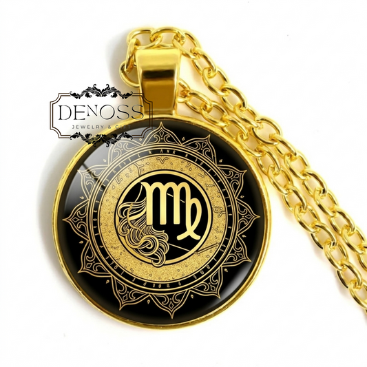 Virgo Zodiac  Pendant  Necklace