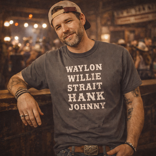 Waylon,Willie, Merle,Hank, Johnny, ,Country Music Tshirt