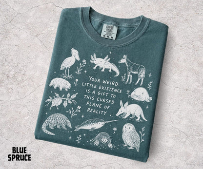 Weird Animal Shirt, Your Weird Little Existence Tee, Funny Animal Graphic, Weirdcore Shirt, Quirky Animal Tee, Animal Lover Gift - Denoss