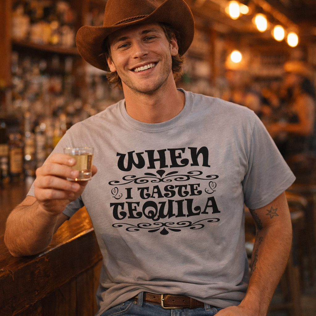 When I Taste Tequila Tshirt,Country Concert,Country Music Tshirt