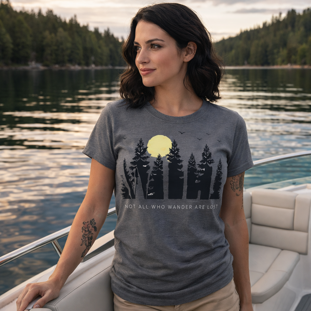 Wild forest Traveler , Adventure ,Camper, unisex T shirts