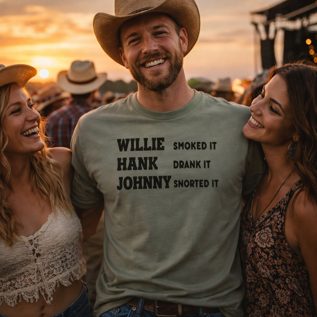 Willie Smoked it... ,Country Music Tshirt