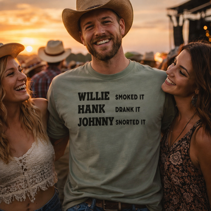 Willie Smoked it... ,Country Music Tshirt