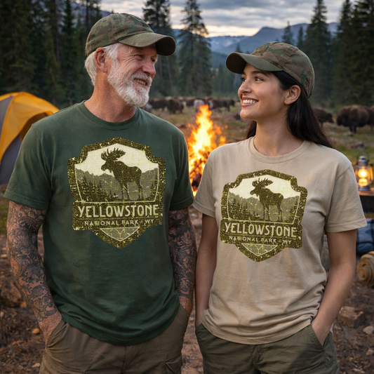 Yellowstone ,National Park T shirts , Camper ,Adventure T shirts , unisex T shirts