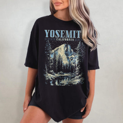 Yosemite Shirt, Retro Comfort Colors T-Shirt, California Tshirt, National Park Shirt, Nature Graphic Tee, Rock Climbing T Shirt