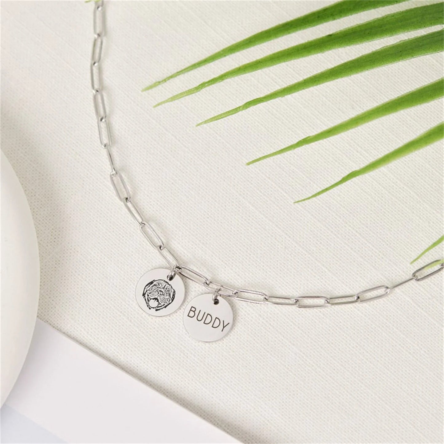 Custom Dog Portrait Necklace