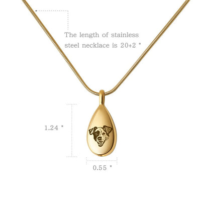 Pet Photo Urn Necklace